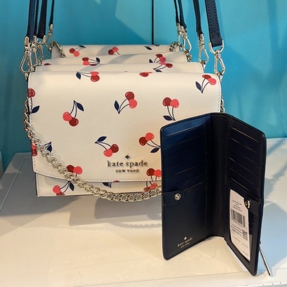 Kate Spade Carson Crossbody & Kate Spade Staci Large Slim Bifold Wallet - Picture 3 of 16